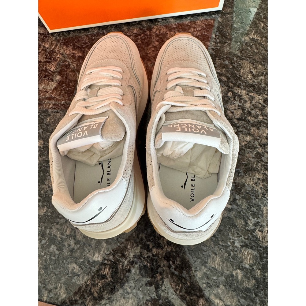 Voile Blanche Paris Race 050 Women Suede Sneakers Ice Grey 40 Sz 9 new shoes - Picture 5 of 9